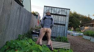 Simon 72 and Mel 76 in the Community Garden: Australian Amateur Porn