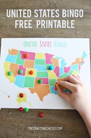 23 Free Printable Bingo Games Learning States Geography For Kids Map Games