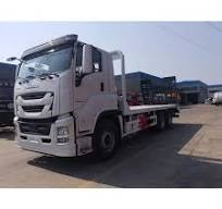 ISUZU 4*2 20 Tons Flat Bed Excavator Transport Truck 380 Hp Cargo Truck