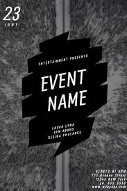 Black And White Graphic Design Poster Black And White Event Flyer Template Postermywall Flyer Template Event Poster Design Event Poster Template