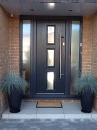 Contemporary Front Door Grey Composite Front Door Front Door Design House Front