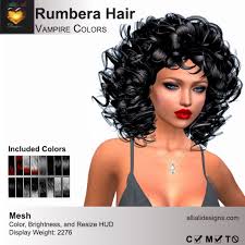 Any one of these hairstyles will have you ready to make. Second Life Marketplace A A Rumbera Hair Vampire Colors Pack Womens Short Mesh Hairstyle