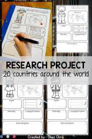 Engage Your Students In A Research Project On 20 Countries In The World They Will Learn To Locate The Research Projects Social Studies Elementary Fun Lessons