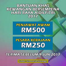 Perdana menteri, datuk seri najib razak, menjelaskan rm1,000 akan diberikan pada awal januari 2018 manakala baki rm500 menjelang artikel ini disiarkan pada : Tarikh Bayaran Bonus Hari Raya 2017 Kakitangan Kerajaan Jawatan Kosong