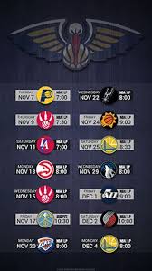 New Orleans Pelicans 2017 Mobile Schedule Wallpaper V2 New Orleans Pelicans New Orleans Pelican