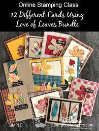 Love Of Leaves Online Card Making Class By Jackie Bolhuis Leaf Cards Fall Cards Card Making Classes