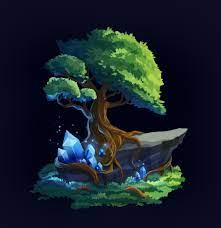 Artstation Magic Tree Olga Chernik Game Concept Art Environment Concept Art Environmental Art
