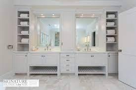 Bathroom vanities come in a range of styles, colors, and price points. Built In Bathroom Cubbies Traditional Bathroom Sir Development