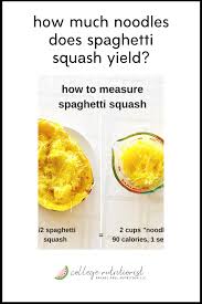 Learn how to cook spaghetti squash perfectly every time with this easy to follow guide and recipe. How Much Spaghetti Squash Does Half A Squash Yield The College Nutritionist