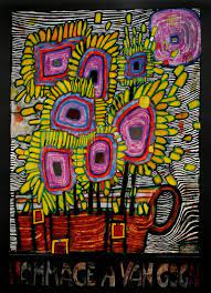 Customize your hundertwasser print with hundreds of different frames and mats, if desired. Hundertwasser Poster Hommage A Van Gogh 59 X 84 Cm