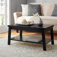 Mainstays Logan Coffee Table True Black Oak Coffee Table Living Room Sets Table
