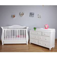 Buy White 3 In 1 Baby Sleigh Cot Toddler Bed 7 Drawer Change Table Set At Just Only At 629 95 From All 4 Ki Toddler Bed With Storage Toddler Bed Cot Bedding