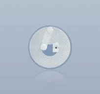 Clear Wet NFC Inlay - NTAG213 - 22 mm Circle - NFC Tag
