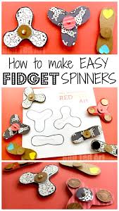 Where can you get fidgets? Easy Fidget Spinner Diy Free Template Science Fair Project Idea Red Ted Art Make Crafting With Kids Easy Fun