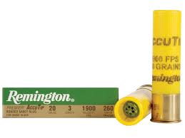 Remington Premier Ammo 20 Ga 3 260 Grain Accutip Bonded Sabot Slug