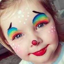 Clown Schminke Kinder My Little Clown Using Tag Leanne S Rainbow Facepaint Facep Clownmakeup Childr Clown Schminken Kind Clown Schminke Kinder Schminken