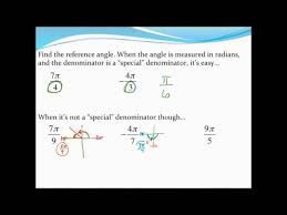 So in radians, the angle right around this circle is: Precalculus How To Find Use Reference Angles Lessons Blendspace