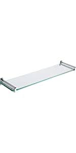 We have 20 images about bathroom shelves glass chrome uk including images, pictures, photos, wallpapers, and more. Amazon Com Ginger 2835t 24 Pc Surface Tempered Glass Bathroom Toiletry Shelf Polished Chrome Everything Else