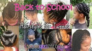 Tween Zuruck Zur Schule Naturliche Frisuren Girls Back To School Hairstyles Girls Natural Hairstyles Little Girl Hairstyles