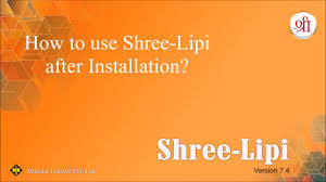 how to use shree lipi after installation