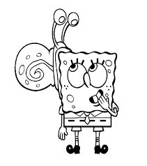 Free download 39 best quality spongebob birthday clipart at getdrawings. Gary The Snail Climb On Spongebob Head Coloring Pages Color Luna Coloring Pages Spongebob Drawings Kid Coloring Page