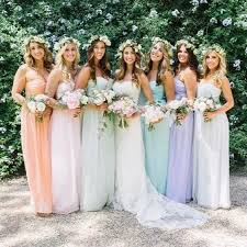 Chiffon Floor Length Bridesmaid Dress 0397 From Onlyforbrides Spring Bridesmaid Dresses Pastel Bridesmaid Dresses Pastel Bridesmaids