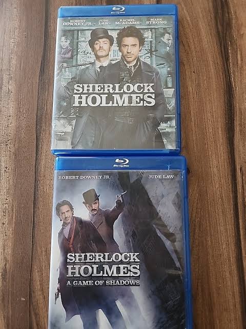 Sherlock Holmes 1 & 2 Game of Shadows Blu-ray Discs - Robert Downey Jr Jude  Law