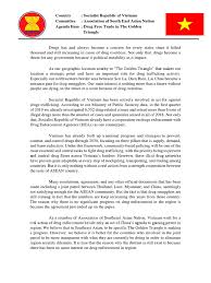 Label each topic, with the name of the. Position Paper Vietnam Illegal Drug Trade Association Of Southeast Asian Nations