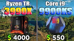 How does it perform in rendering, video editing and other how are the thermals? Ryzen Threadripper 3990x Vs Core I9 9900ks Pc Gaming Benchmark Test Youtube