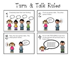 Turn And Talk Rules Anchor Chart Visual
