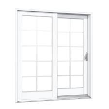 Mp Doors 60 In X 80 In Smooth White Right Hand Composite Sliding Patio Door With 10 Lite Sdl G5068r002d2 Sliding Patio Doors Patio Doors Sliding Glass Door