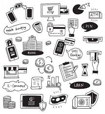 Hand Drawn Finance And Banking Doodle Isolated On White Background Stock Illustration In 2020 How To Draw Hands Doodles Free Hand Drawing