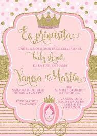 Princesa Baby Shower Princess Baby Shower Princesita Etsy Baby Shower Princess Baby Shower Invitaciones Baby Shower