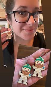 Handmade Jason Kelce Earrings for Philadelphia Eagles Fans