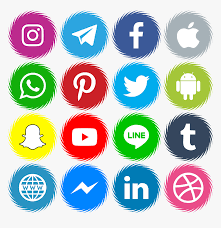 Set most popular social media icons twitter,snapchat, facebook and instagram vector png. Download 16 Icons Social Media Vector Color Svg Eps Transparent Background Social Media Icons Png Png Download Kindpng