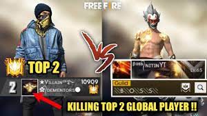 Free fire nickname ️ name generator 1️⃣ style. Freefire Villian Yt Vs Boss Nitin Yt Top 1 Global Player Youtube