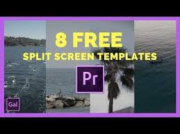 Free Split Screen Templates For Premiere Pro Youtube Adobe Premiere Pro Premiere Pro Cc Premiere Pro