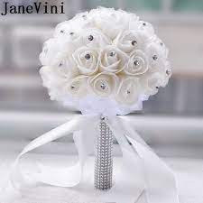 A nice bright bridal bouquet. Artificial Wedding Bouquets With Crystals Off 70 Buy