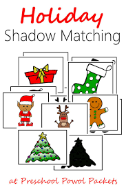 Diy matching activities and printable matching. Free Holiday Shadow Matching Preschool Printable Preschool Christmas Activities Christmas Learning Christmas Activities For Toddlers