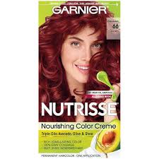 Coloracion En Crema Nutritiva Nutrisse True Red 66 Pomegranate Garnier