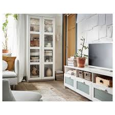Brimnes Vitrine Blanc 80x190 Cm Ikea Armoire Avec Portes Vitrees Brimnes Etagere Salon
