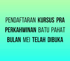 Pusat kursus kahwin kami beroperasi di 7 lokasi sekitar johor iaitu johor bahru, pasir gudang, tiram, kulai, batu pahat, parit raja & kluang. Kursus Kahwin Batu Pahat Parit Raja Simpang Lima Pagina Inicial Facebook