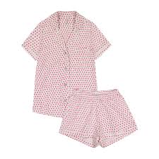 Women S Hearts Polo Pajama Set Pink Roller Rabbit Mommy Me Shop Maisonette
