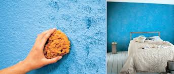 Malen Streichen Und Stupfen Mit Pinsel Rolle Und Schwamm Schwamme Seidenglanz Wand Malen