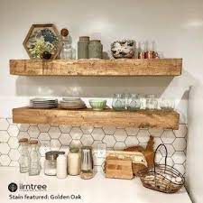 Wood Floating Shelves 12 Inches Deep Rustic Shelf Etsy In 2021 Wood Floating Shelves Floating Shelves Kitchen Reclaimed Wood Shelves