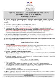 La transcription d'un acte de mariage. Listes Des Fichiers Pdf Demande De Transcription D Acte De Mariage France Tunisie Pdf Notice Manuel D Utilisation