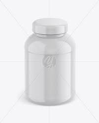 Download Glossy Plastic Protein Jar Mockup Front View High Angle Shot Psd High Angle Shot Mockup Free Download High Angle