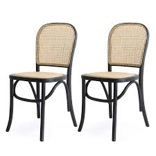 Rattan chairs premium quality, pe all weather rattan, uv treated and fade resistant beige cushions are included cushion covers are removable for washing weatherproof/shower proof leave outside all year around. Salsa Rattan Bentwood Dining Chair Black Black Mango