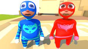 Pijamaskeliler Gekko Catboy Ve Owlette Komik Anlar Youtube