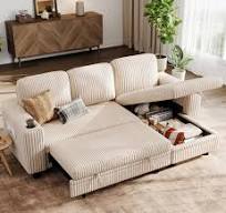 Amazon.com: LINSY HOME Sectional Sleeper Sofa with Pull Out ...